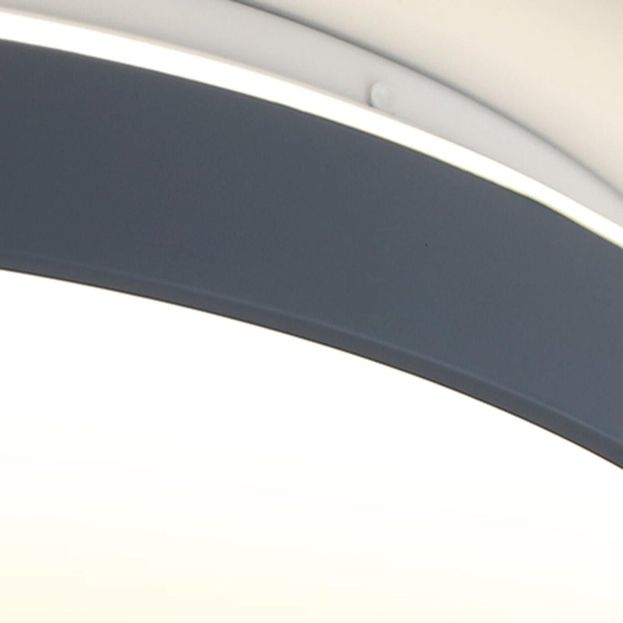 Bedroom Modern Black Circle LED Flush Mount Light Image - 17