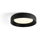 Bedroom Modern Black Circular LED Flush Mount Light Image - 10