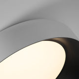 Bedroom Modern Black Circular LED Flush Mount Light Image - 14