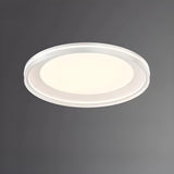 Bedroom Modern Black Round Flush Mount Ceiling Light Image - 12