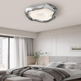 Bedroom Modern Chrome LED Flush Mount Ceiling Light Image - 1