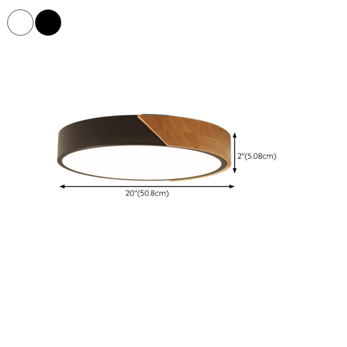 Bedroom Modern Circle LED Flush Mount Ceiling Light Image - 17