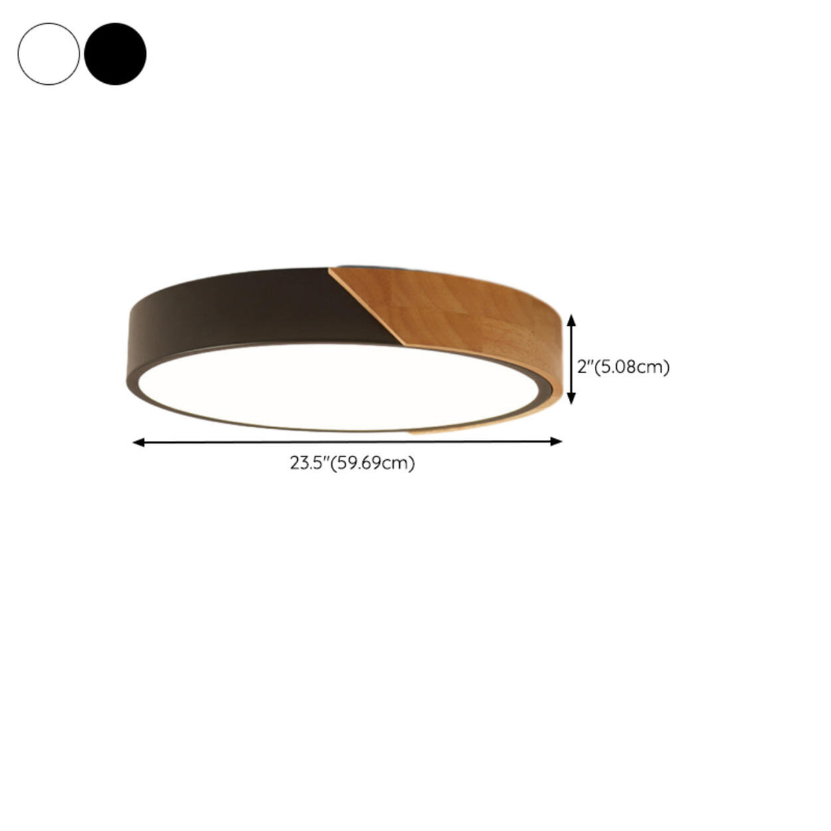 Bedroom Modern Circle LED Flush Mount Ceiling Light Image - 18