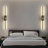 Bedroom Modern Gold Antler and Vertical Wall Sconce Image - 8