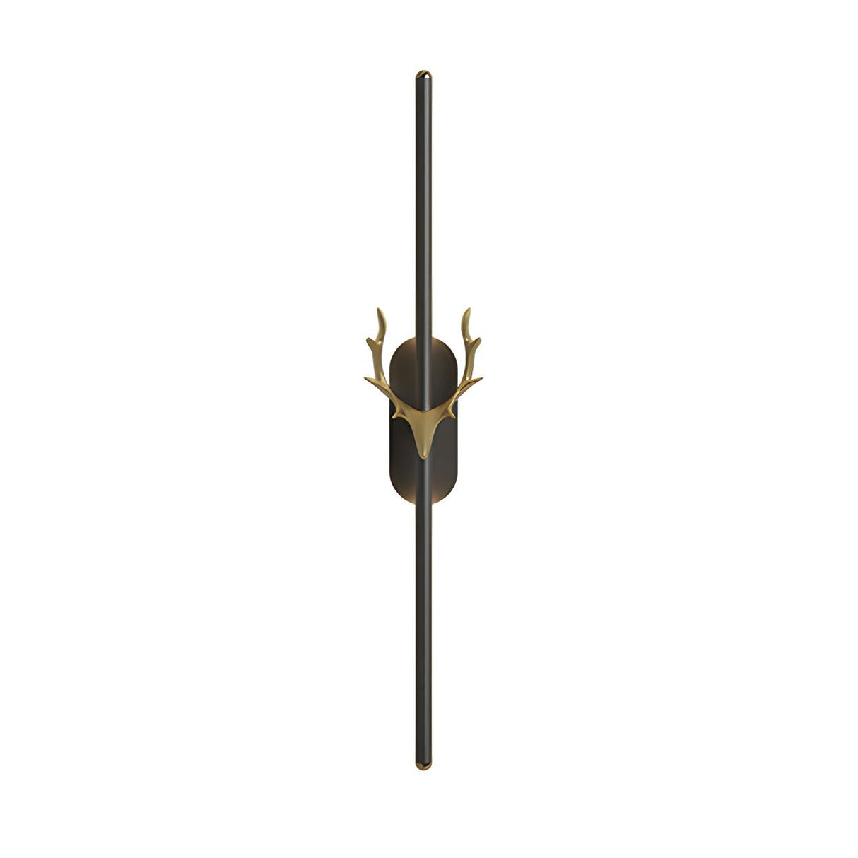 Bedroom Modern Gold Antler and Vertical Wall Sconce Image - 9