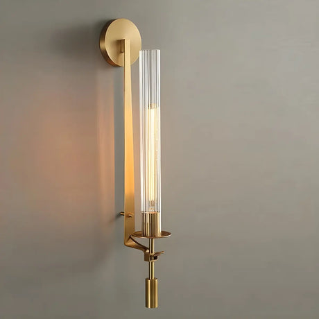 Bedroom Modern Gold Cylinder LED Vanity Lighting Image - 2