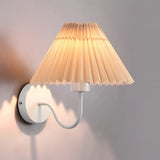 Bedroom Modern White Cone Shade Vanity Light Fixture Image - 7