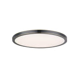 Bedroom Modish Black Round Flush Mount Ceiling Light Image - 8