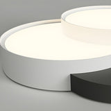 Bedroom Modish Triple Round LED Flush Mount Light Image - 11