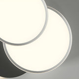 Bedroom Modish Triple Round LED Flush Mount Light Image - 12