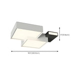 Bedroom Modish Triple Round LED Flush Mount Light Image - 16