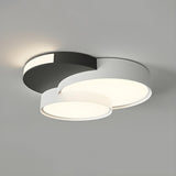 Bedroom Modish Triple Round LED Flush Mount Light Image - 6