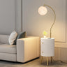 Bedroom Moon Adjustable Floor Lamp with Storage Shelf Image - 4