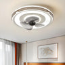 Bedroom Nordic Circle LED Simple Ceiling Fan with Light Image - 1