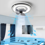 Bedroom Nordic Circle LED Simple Ceiling Fan with Light Image - 19