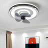 Bedroom Nordic Circle LED Simple Ceiling Fan with Light Image - 6