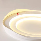 Bedroom Round White LED Flush Mount Ceiling Light Image - 10