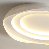 Bedroom Round White LED Flush Mount Ceiling Light Image - 12