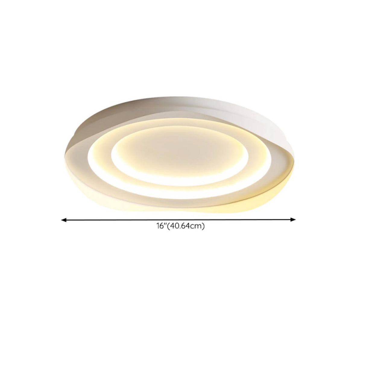 Bedroom Round White LED Flush Mount Ceiling Light Image - 16