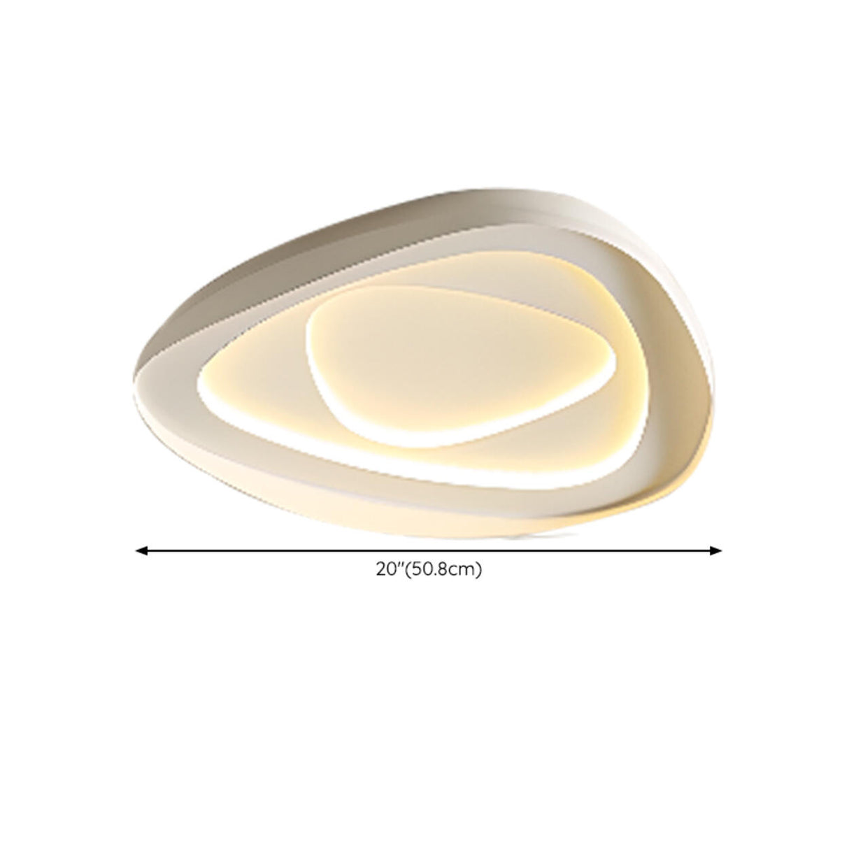 Bedroom Round White LED Flush Mount Ceiling Light Image - 21