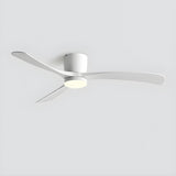 Bedroom Simple 3 Blade Wood Ceiling Fan With LED Light Image - 4