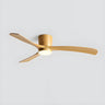 Bedroom Simple 3 Blade Wood Ceiling Fan With LED Light Image - 5