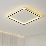 Bedroom Simple Black Star LED Flush Mount Ceiling Light Image - 21