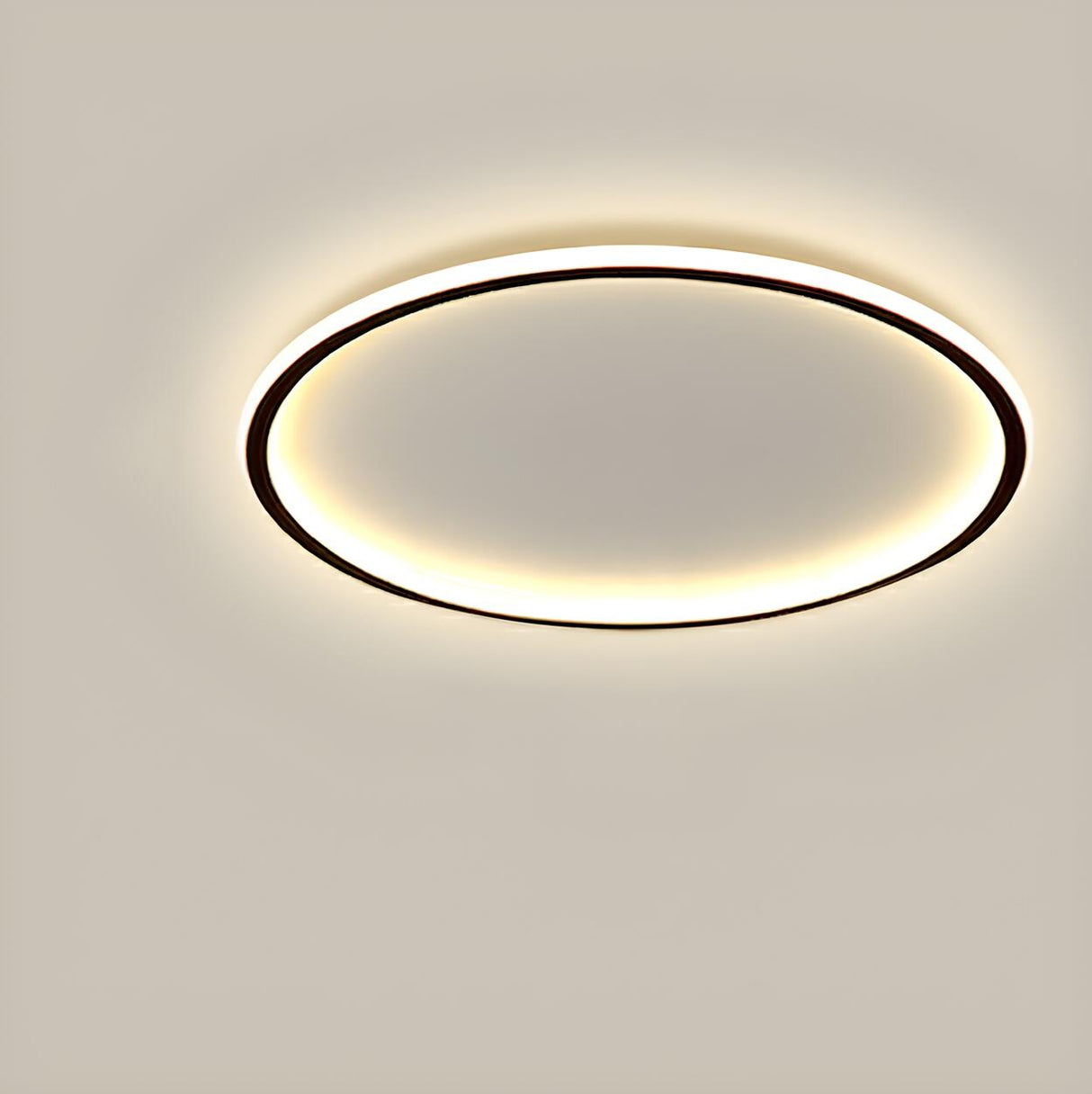 Bedroom Simple Black Star LED Flush Mount Ceiling Light Image - 4