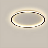 Bedroom Simple Black Star LED Flush Mount Ceiling Light Image - 4