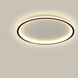 Bedroom Simple Black Star LED Flush Mount Ceiling Light Image - 5