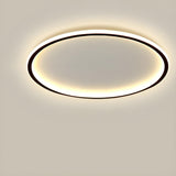 Bedroom Simple Black Star LED Flush Mount Ceiling Light Image - 7