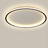 Bedroom Simple Black Star LED Flush Mount Ceiling Light Image - 9