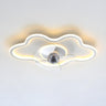 Bedroom Simple Cloud Shape Ceiling Fan with LED Light Image - 7