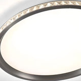 Bedroom Simple Grey Round Flush Mount Ceiling Light Image - 12