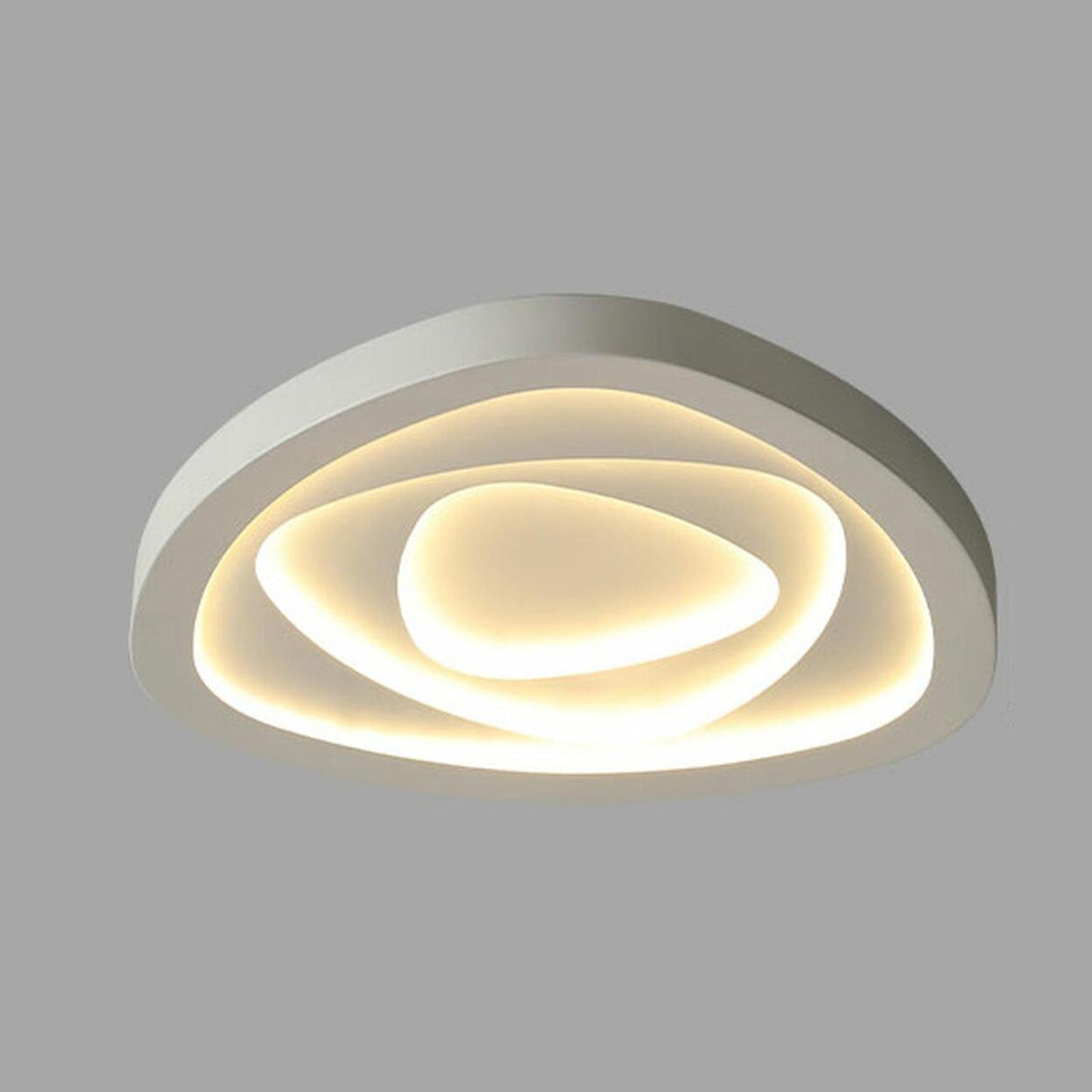 Bedroom Simple Triangle LED Flush Mount Ceiling Light Image - 3