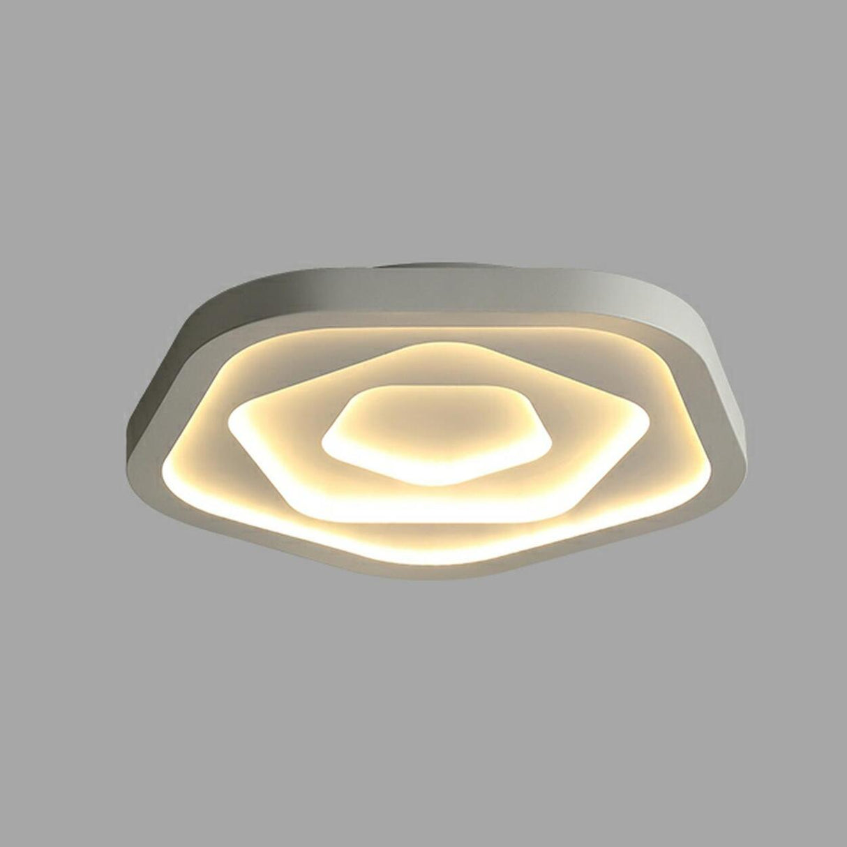 Bedroom Simple Triangle LED Flush Mount Ceiling Light Image - 5