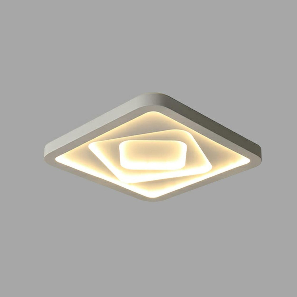 Bedroom Simple Triangle LED Flush Mount Ceiling Light Image - 9