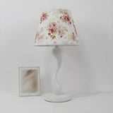 Bedroom Simple White Cone Fabric Art Base Table Lamp Image - 13