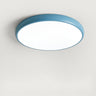 Bedroom Simple Yellow Round Flush Mount Ceiling Light Image - 13