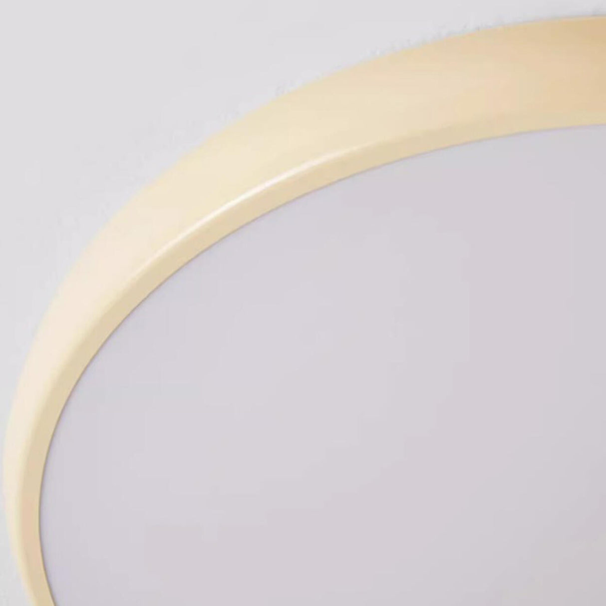 Bedroom Simple Yellow Round Flush Mount Ceiling Light Image - 18