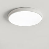 Bedroom Simple Yellow Round Flush Mount Ceiling Light Image - 4