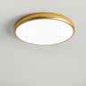 Bedroom Simple Yellow Round Flush Mount Ceiling Light Image - 6