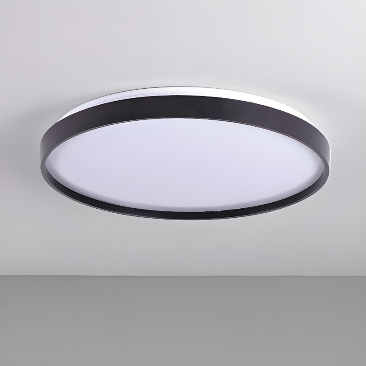 Bedroom Simplistic White LED Flush Mount Ceiling Light Image - 12