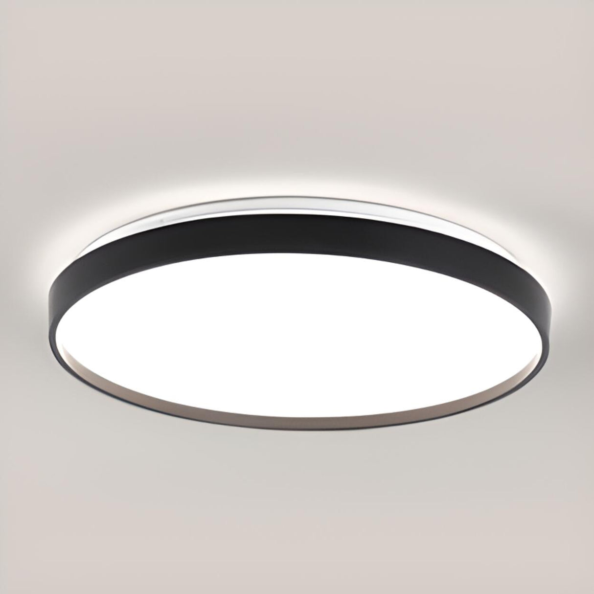 Bedroom Simplistic White LED Flush Mount Ceiling Light Image - 14