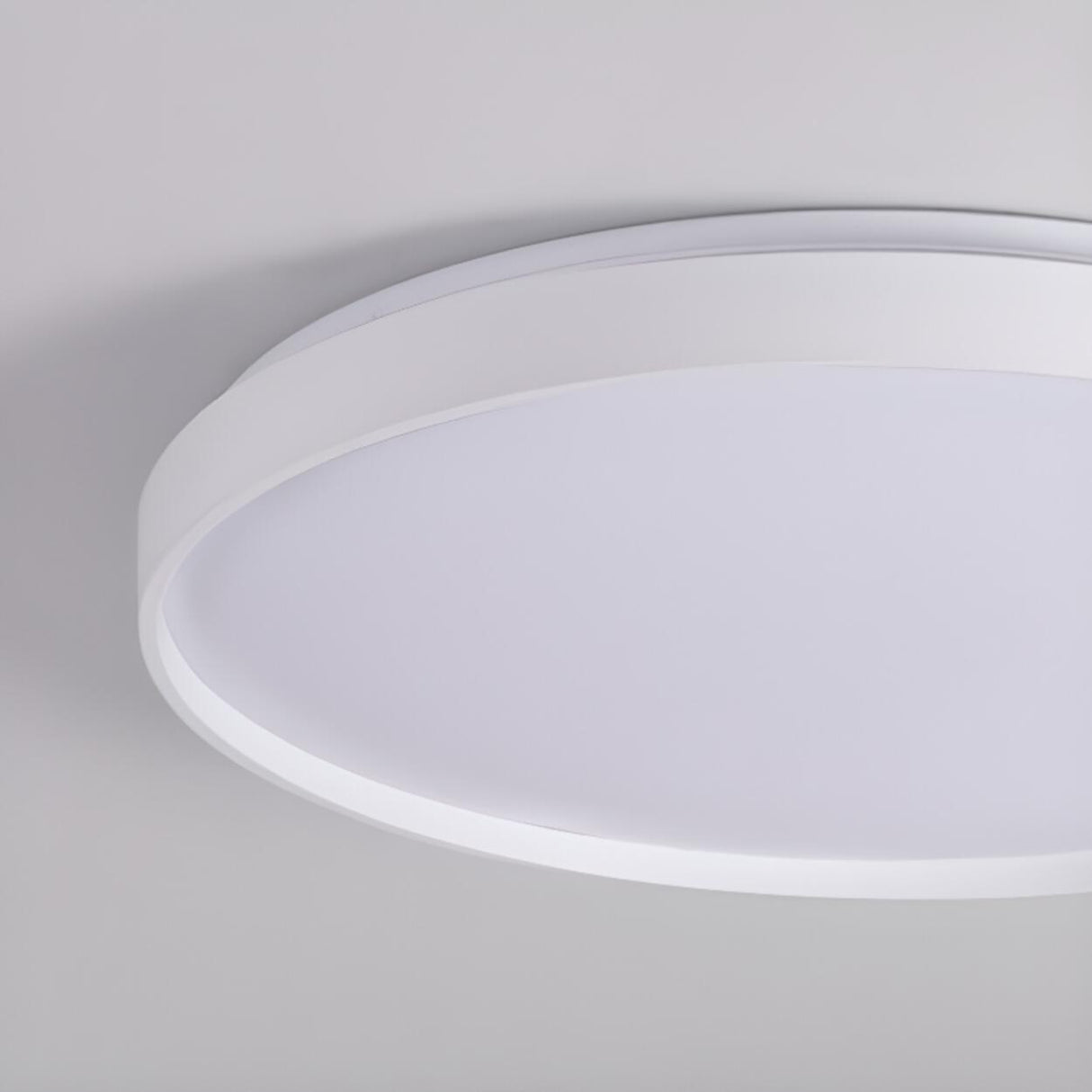 Bedroom Simplistic White LED Flush Mount Ceiling Light Image - 15