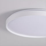 Bedroom Simplistic White LED Flush Mount Ceiling Light Image - 15