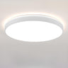 Bedroom Simplistic White LED Flush Mount Ceiling Light Image - 6