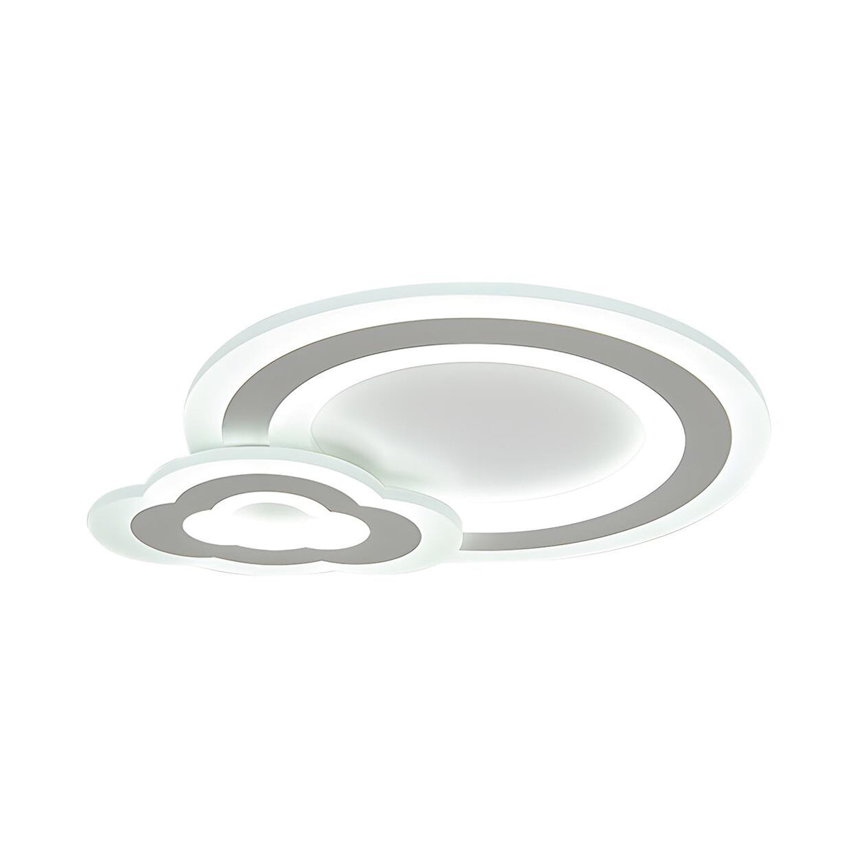 Bedroom Small White Star LED Flush Mount Ceiling Light Image - 9