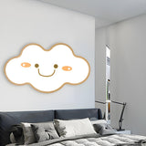 Bedroom Smiling Cloud LED Flush Mount Ceiling Light Image - 1