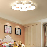 Bedroom Smiling Cloud LED Flush Mount Ceiling Light Image - 2